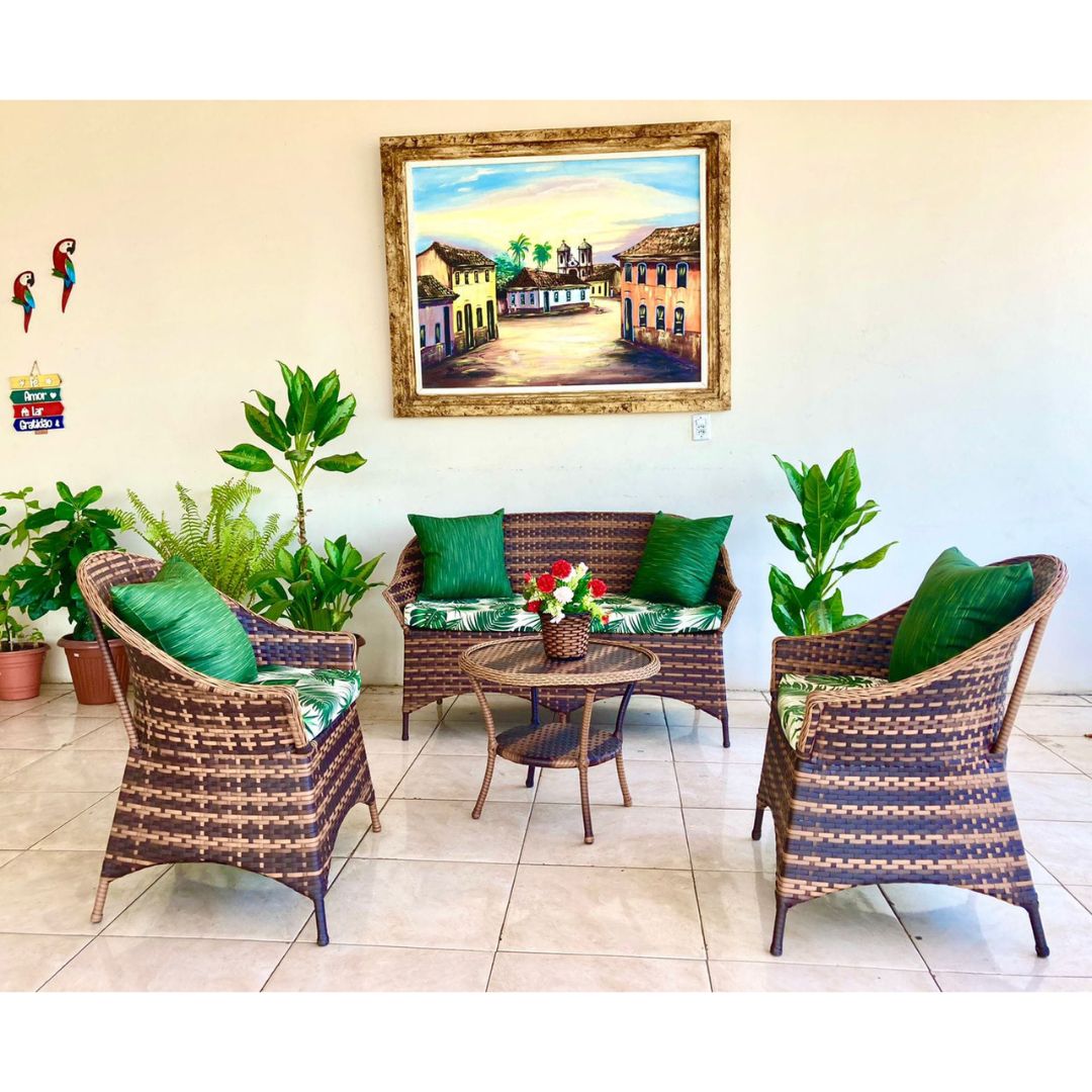 5 Conjunto Esplendor para área externa com foco em decoração e elegância para receber visitas