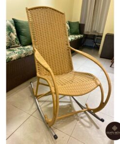 Cadeiras de balanço do Conjunto da Vovó em fibra sintética para área externa